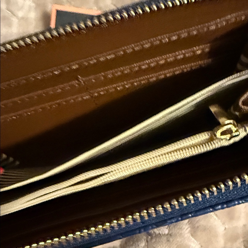 Diophy Blue Embossed Wallet - Picture 3 of 6